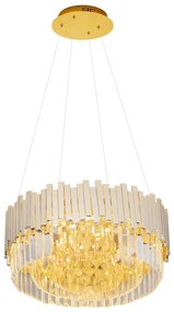 Lustră pe cablu MAXLIGHT P0368 TREND 8xE14/40W/230V d. 45 cm auriu