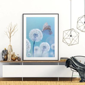 Poster - Fluture pe păpădie (A4)