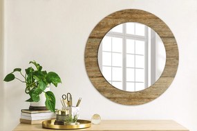 Oglinda cu decor rotunda Lemn vechi