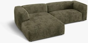 Coltar modular Martina corduroy Tilia L283 cm