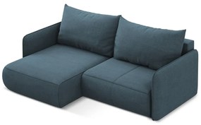 Colțar albastru extensibil/cu spațiu de depozitare (cu colț pe partea stângă) Nanea – Makamii