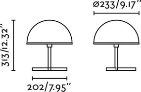 Veioza, Lampa de masa minimalista DOME S