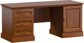 Birou lemn masiv nuc Bennett L 165 x A 75 x H 76 cm