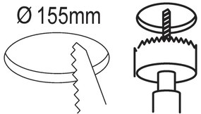 Eglo 99209 - Spot LED încastrat pentru baie FUEVA 5 LED/10,5W/230V IP44