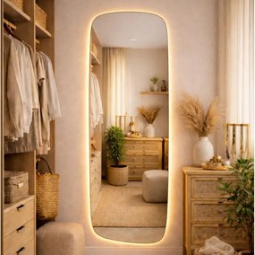 Baltica Design- Oglindă LED cu iluminare integrată STONE CALM LED/15W/230V 2700K 155x50 cm IP65
