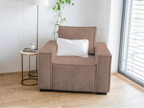 Fotoliu din catifea Culoare maro, SMART