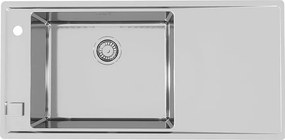 Chiuveta inox Alveus Stricto 30 Satin 98x48 cm stanga
