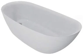 Cada freestanding Florida Natalia Slim 174 cu intalatie cu ventil click-clack alb