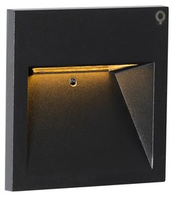 Aplică modernă neagră cu LED inclus - Gem 2