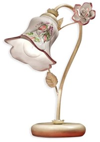 Veioza cu flori ceramice in stilul clasic Florentin PISA