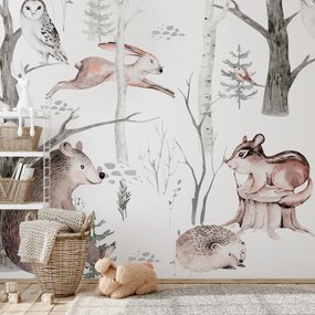 Fototapet - Animale de pădure (147x102 cm)