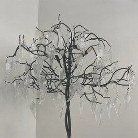 Lampadar de cristal 5xG9/40W/230V negru