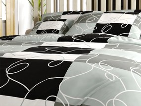 Lenjerie de pat din bumbac KASPARO BLEND gri hoteliera cu buzunar Dimensiune lenjerie de pat: 70 x 90 cm | 140 x 200 cm