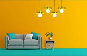 Bohemia-Design - Lustră pe cablu 1xE27/60W/230V galbenă