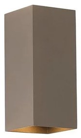 Searchlight 24126LT - Aplică de perete DON 2xGU10/10W/230V maro