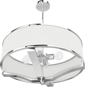 Open Design OR84801 - Lustră pe tijă GERDO, 4xE27/12W/230V, crom lucios/alb