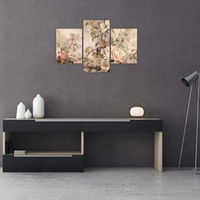 Tablou - Vintage pictura pasăre (90x60 cm)