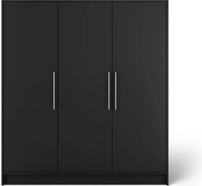 Dulap cu 3 usi Alarica 180x60x200 cm Alarica – Negru