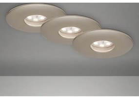 SET 3x corp de iluminat LED încastrat pentru baie Briloner 7240-032 ATTACH LED/1,8W/230V IP44 crom mat