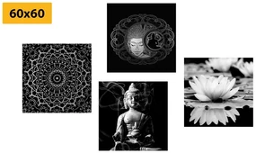 Set tablouri Budha liniștit