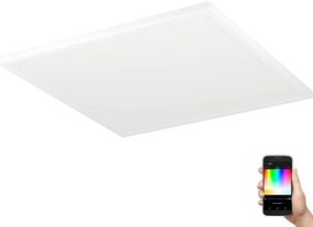 Plafonieră LED RGBW dimabilă de exterior Eglo 901476 ROVITO-Z 17W/230V 50x50cm IP44 alb