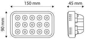 LED spot auto EPISTAR 45W 10-30V IP67 6000K