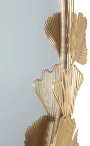 Oglinda decorativa aurie cu rama din metal, 61,5x78x3 cm, Glam Leaf Mauro Ferretti