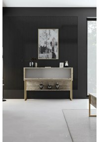 Comodă Luxe Travertine and Gold