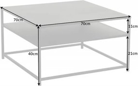 Masuta laterala design modern Dura Steel 70cm