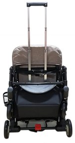 Carucior nou nascuti 2 in 1 BABY CARE™ PRO A8, Transformabil in troller, Spatar reglabil in 3 trepte, Roti cu rulment, Frana picior,Pliabil ,GRI