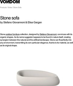 Canapea de exterior / interior design modern premium STONE