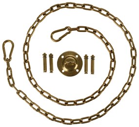 Scaun suspendat, transparent/ auriu/ alb, BUBBLE NEW TIP 1