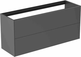 Dulap baza suspendat Ideal Standard Atelier Conca 2 sertare 120 cm antracit mat
