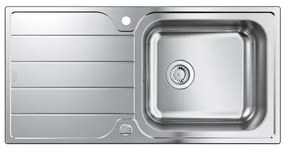 Chiuveta inox Grohe K500 100x50.1 cm 1 cuva cu picurator