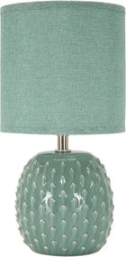 Veioză albastru-deschis din ceramică cu abajur textil (înălțime 27 cm) Pontus – Mauro Ferretti