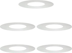 vidaXL potrivit pentru inele de copac plat 5 pcs Argintiu Ø30 / 60 cm