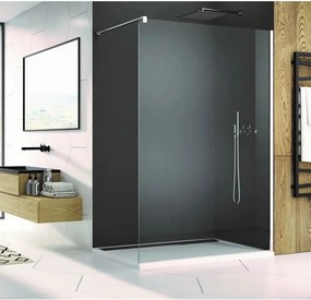 Paravan de dus tip Walk-in SanSwiss Easy STR4P 140 cm sticla securizata 8mm anticalcar