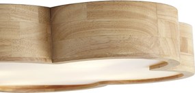 Plafonieră pentru copii din lemn cu alb - Lucille