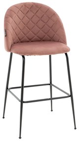 Scaun Bar Kimbro Catifea Roz