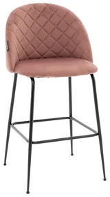 Scaun Bar Kimbro Catifea Roz