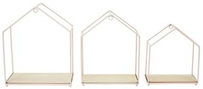 OFERTA Set 3 buc rafturi decorative pentru copii SAKURA, roz II.calitate