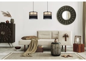 Lustră pe cablu LIMA 2xE27/60W/230V aurie/neagră