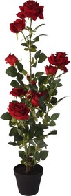 Planta artificiala Rose, H95 cm, polipropilena, rosu