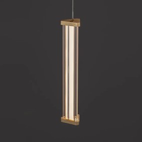 Pendul, Lustra suspendata LED 3000K PHEME auriu periat