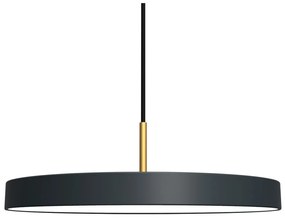 Lustra LED design scandinav diametru 43cm Asteria medium - anthracite grey/ auriu