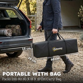 Outsunny Cort camping 2 persoane 3000 mm impermeabil &amp; rezistent la vânt, cort cupolă cu 2 uși, 2 ferestre cu plasă, 2 ferestre laterale, husă de transport | Aosom Romania