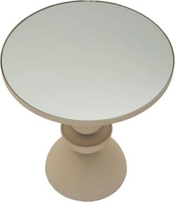 Măsuță auxiliară rotundă cu blat din sticlă ø 40,5 cm Dune – Mauro Ferretti