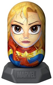 PUZZLE 3D HYLKIES MARVEL CAPTAIN MARVEL 54 PIESE - RAVENSBURGER (RVS3D01156)