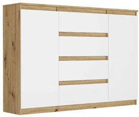 Comoda spațioasă R-140-S4 - diferite variante de culori artisan mix alb