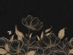 Fototapet, Floral Fantasy, Black, Rebel Walls